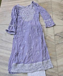 chikankari kurta set