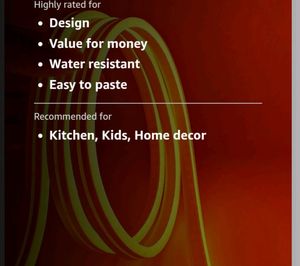 Neon Led Orange Colour 1mtr
