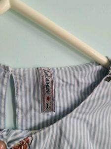 Striped Floral Top