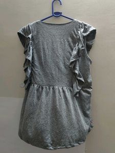 Embroidered Ruffle Top