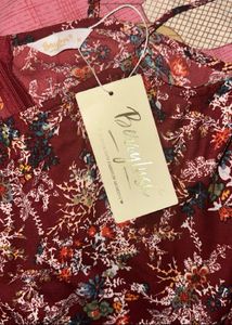 Unused Woman Dress: Floral Print