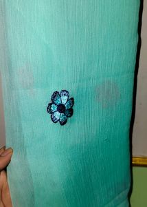 Aqua Embellished Pakistani Suit