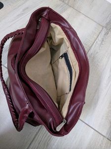 Burgundy shoulder Bag