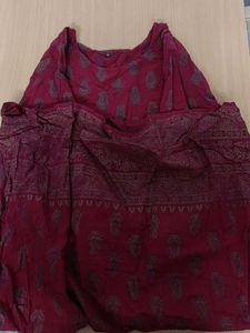 Cotton Foil Print Kurta