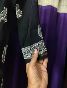 Elegant Black Georgette Kurta