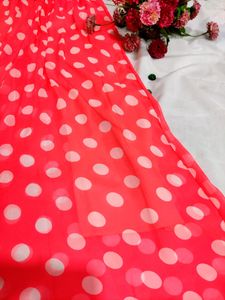 Pink Polka Dots Palazzo Pants
