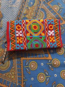 Handmade Embroidered Clutch