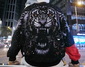 Trendy Black Graphic Sweatshirt