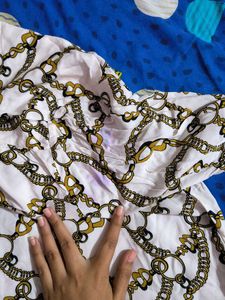 Chain Print Top