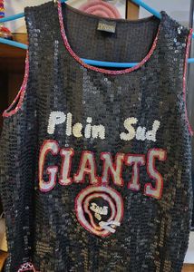 Plein Sud Giants Sequin Tank Top