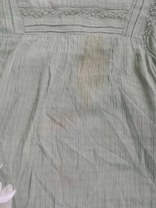 A Pista Green Colour Top