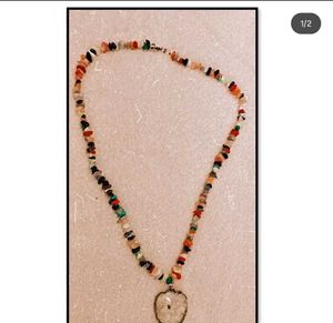Boho Gemstone Chip Necklace