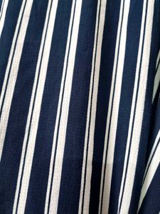 Striped belted casual Dress