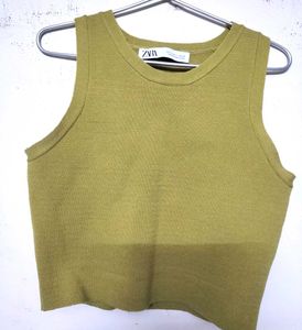 Zara Olive Green Tank Top
