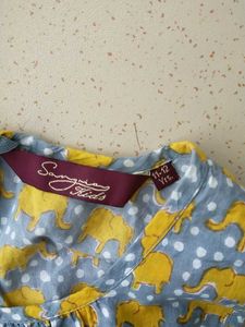 Sangria Kids Patterned Sleeveless Jumpsuit