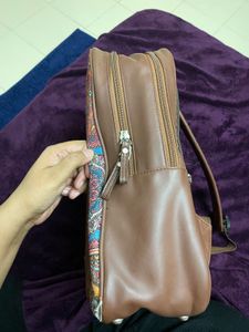 Brown Leather Backpack