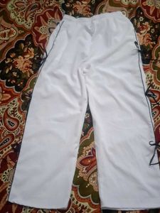 White Wide Leg Pants