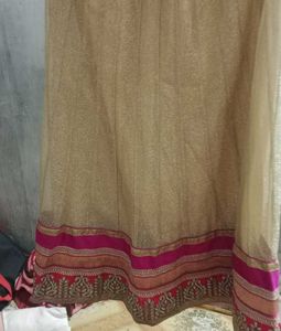 Gold &amp; Pink Ethnic Skirt