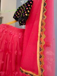 wadding wear flower lehenga choli