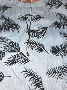 Leaf Print Short Kurti