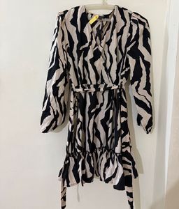 Animal Print Fit And Flare Dress