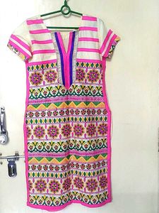 New Tailor Stitch Embroidery Kurti
