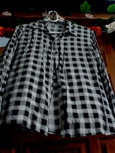 Retro Black &amp; White Checkered Shirt