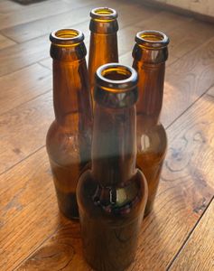 Vintage Brown Glass Bottles