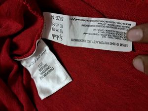 Red Casual Top