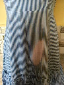 Striped Sundress with fade stains