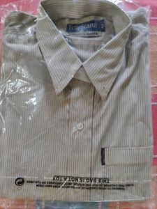 Men Striped Formal Shirt Brand New 42&#34;