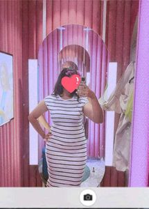 Striped Midi Dress
