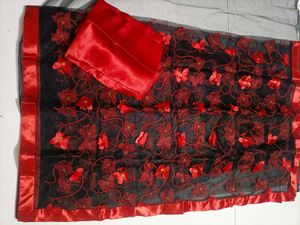 Elegant Floral Embroidered Scarf