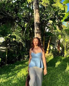 Zara Blue Corset Top
