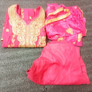 Partywear Salwar Suit Set With Dupatta