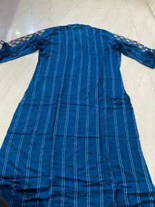 🌸✨ Chic &amp; Comfy Embroidered Cotton Kurti ✨🌸