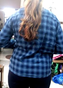 BIG SALE  Checked Blue Shirt