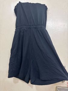 Black Strapless Jumpsuit
