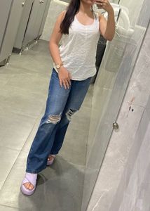 White Chikankari Top