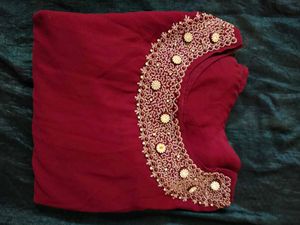 Handworked Grape Colour Dress