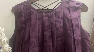Elegant meroon Sleeveless Top