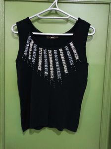 Black Party Wear Top