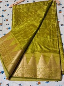 Green Geometric Saree