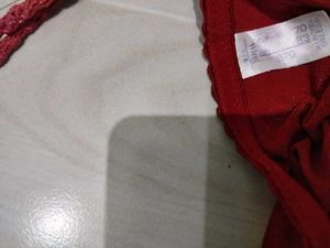Elegant Red Lace Bra