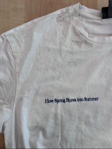 White Tee with Landscape Graphic