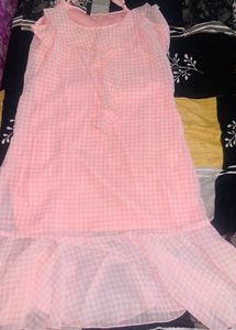 Pink Gingham Dress