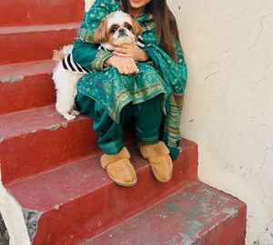 Winter Green Embroidered Salwar Kameez