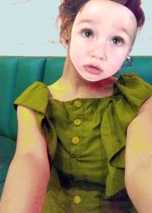 Olive Green Button-Down Dress
