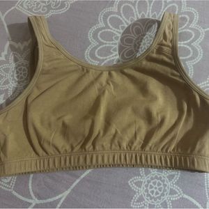 Comfy Beige Sports Bra