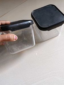 Set Of Two Container Transparent